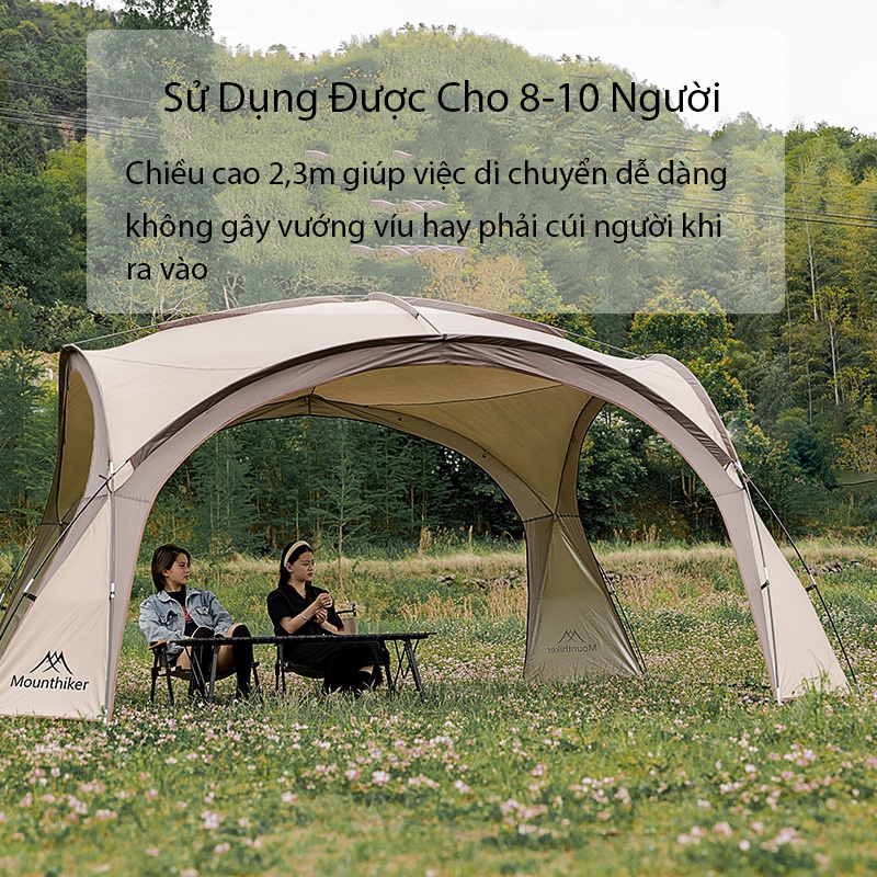 Lều trung tâm, lều cắm trại camping dã ngoại mountainhiker SZK-381 cho 8-10 người