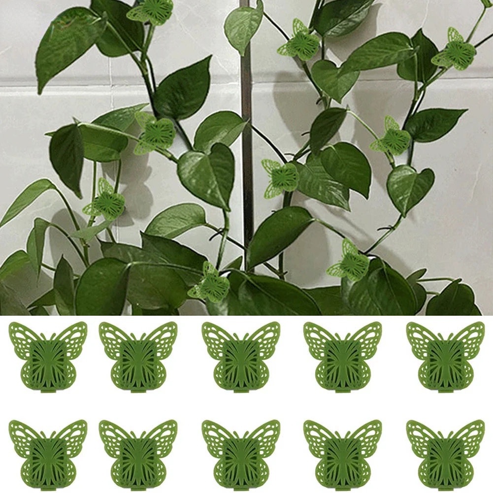 Set 10 Kẹp Cố Định Dây Cáp Tivi Hình Bướm Tự Dính Dễ Lắp Đặt Trang Trí Văn Phòng / Sân Vườn