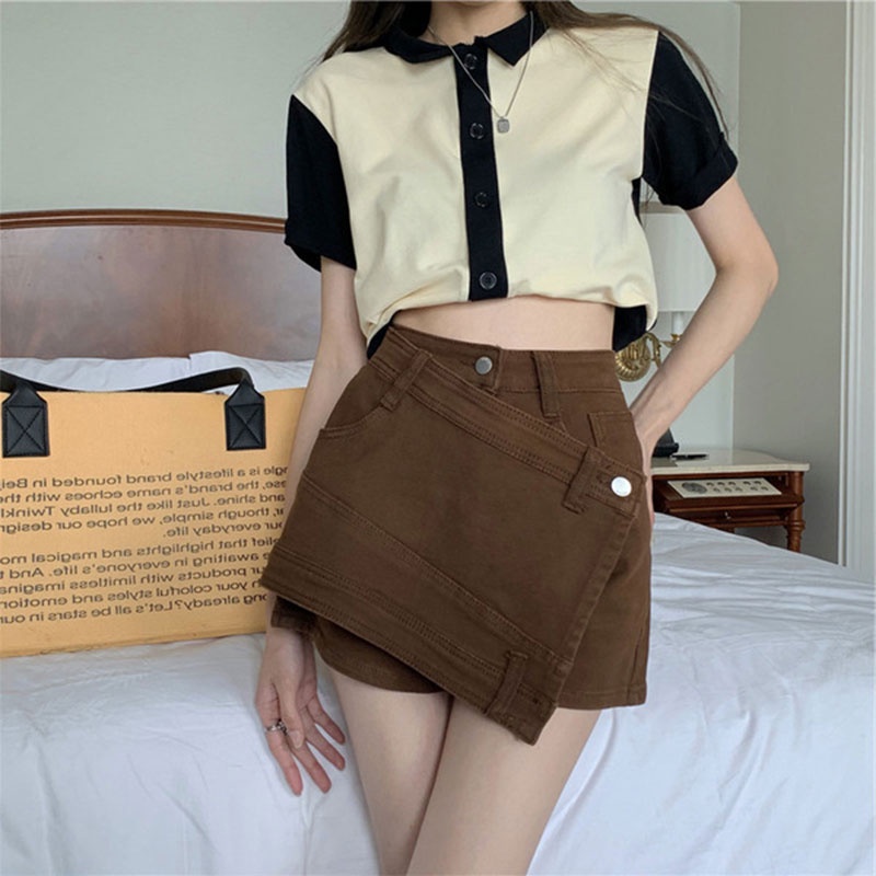 Chân váy jean YEYA ôm dáng phong cách cổ điển Hàn Quốc thời trang 2023 cho nữ