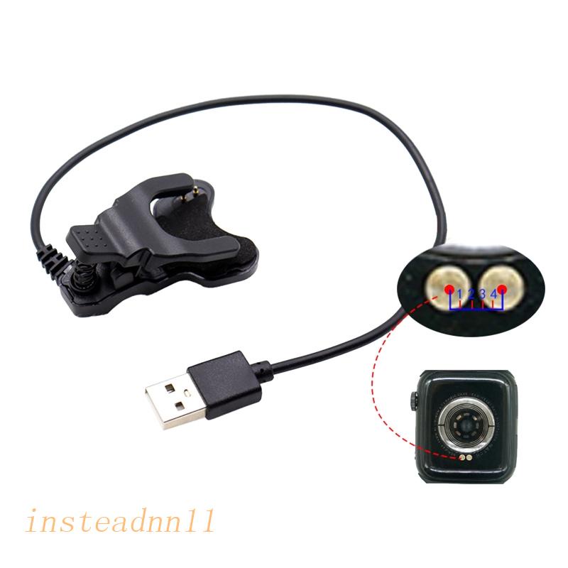 Dây Cáp Sạc USB 2P 3 / 4mm Cho Đồng Hồ T600s FK78 FK88 X7 X8 X6 F18 T5s i5