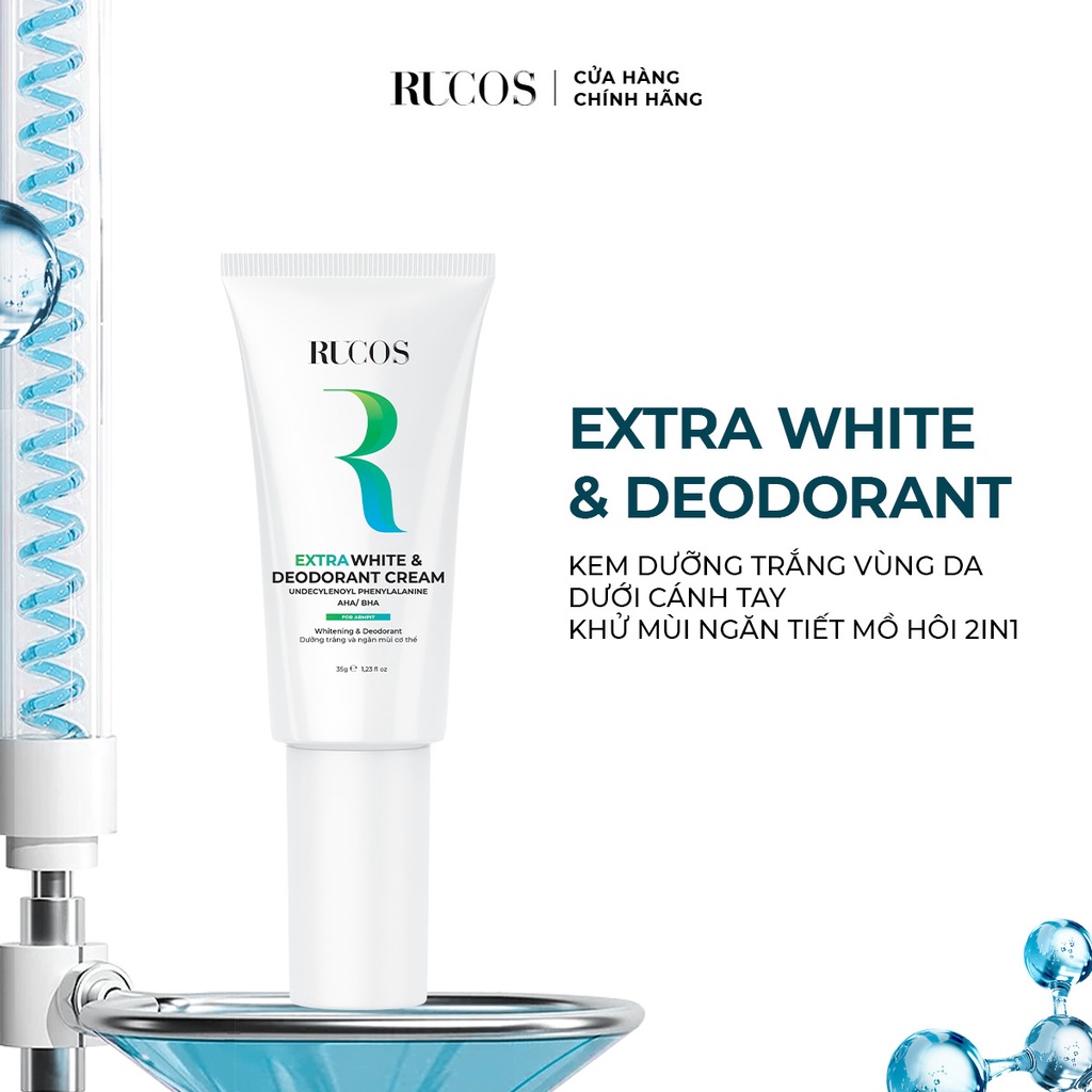 [Kem trắng nách khử mùi] Extra White & Deodorant - Rucos