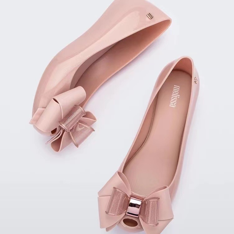 Dép Sandal Xỏ Ngón Đế Bằng Chống Trượt Đính Nơ Thời Trang Thường Ngày Thoải Mái Cho Nữ