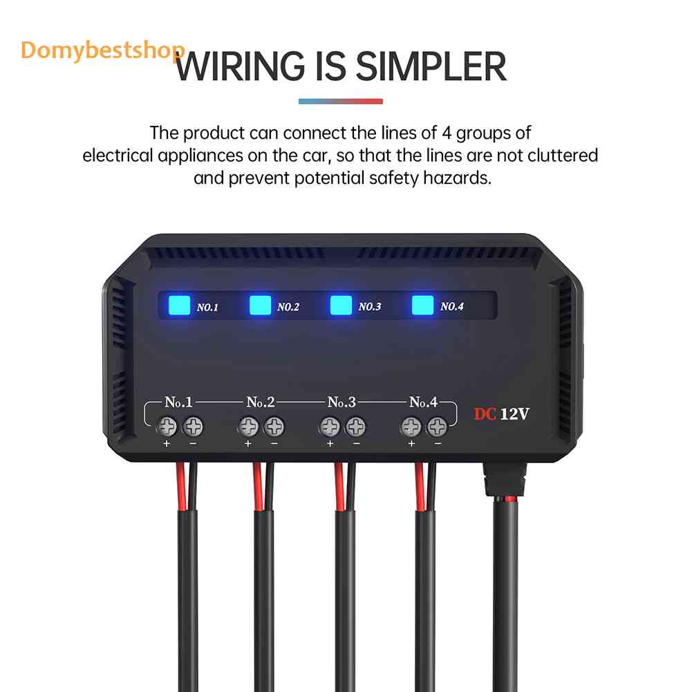 Hộp Đựng Cầu Chì Có Đèn LED Báo Hiệu Cho Xe Hơi Xe Máy