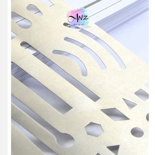 [ Họa cụ ANZ ] Thước Che Tẩy - Erasing Shield - Thước Chắn tẩy