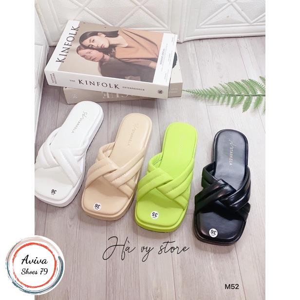Dép bánh mì mút bọc xốp 3cm cánh quạt siêu xinh hót 2023.