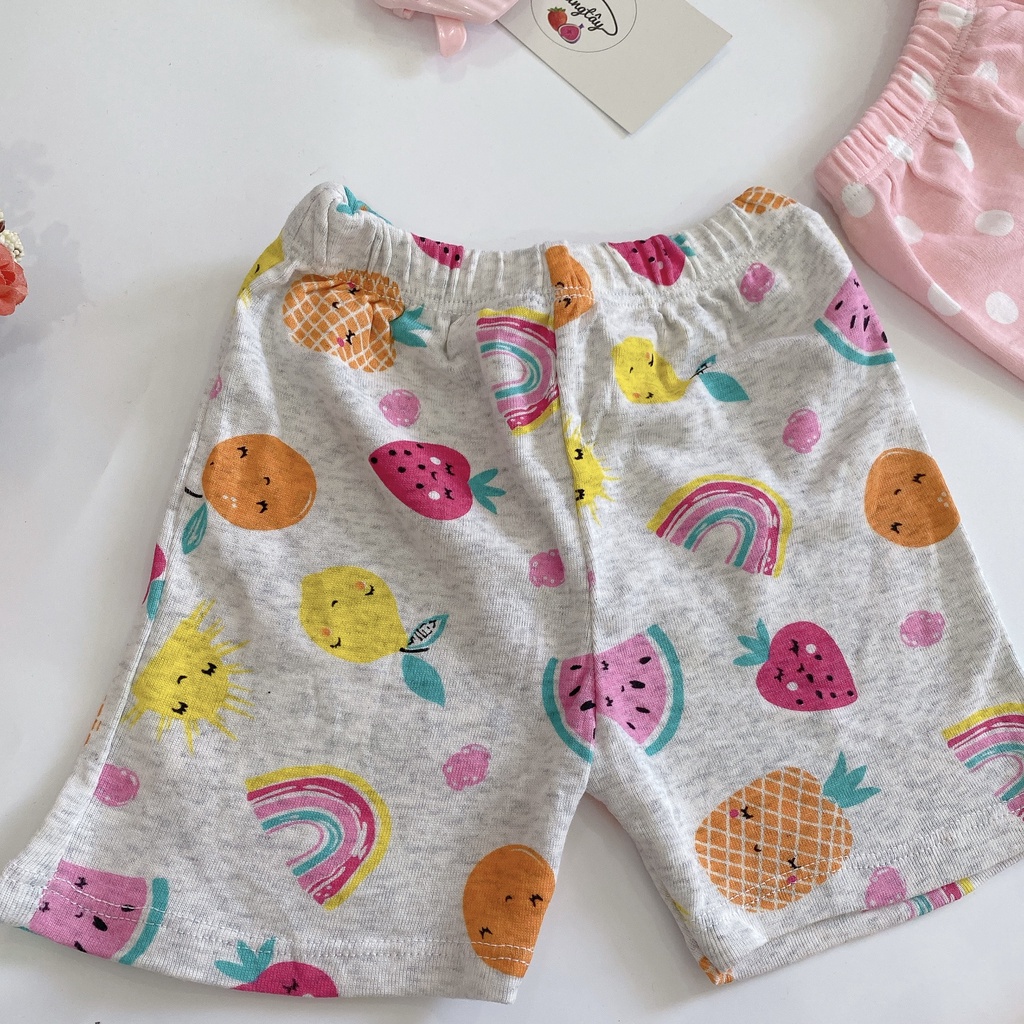Quần đùi chục xuất dư chất cotton bozip cho bé trai, bé gái từ 7-18kg