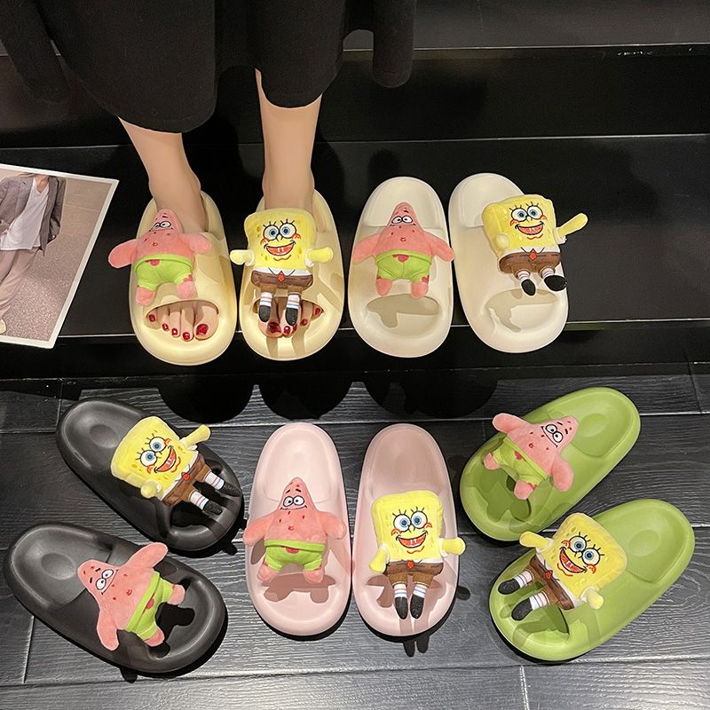 Dép Sandal Búp Bê Hoạt Hình Spongebob Thời Trang Mùa Hè 2023 Dành Cho Nữ