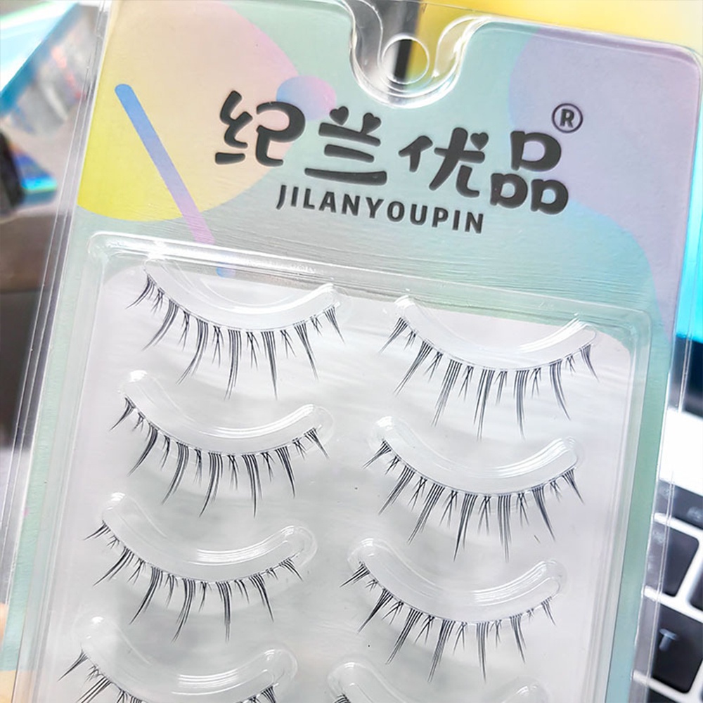 Set 5 Cặp Lông Mi Giả 3D Trong Suốt Phong Cách Hàn Quốc