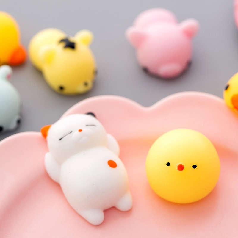Đồ chơi Squishy Mochi hình thú mềm dẻo dễ thương giảm căng thẳng