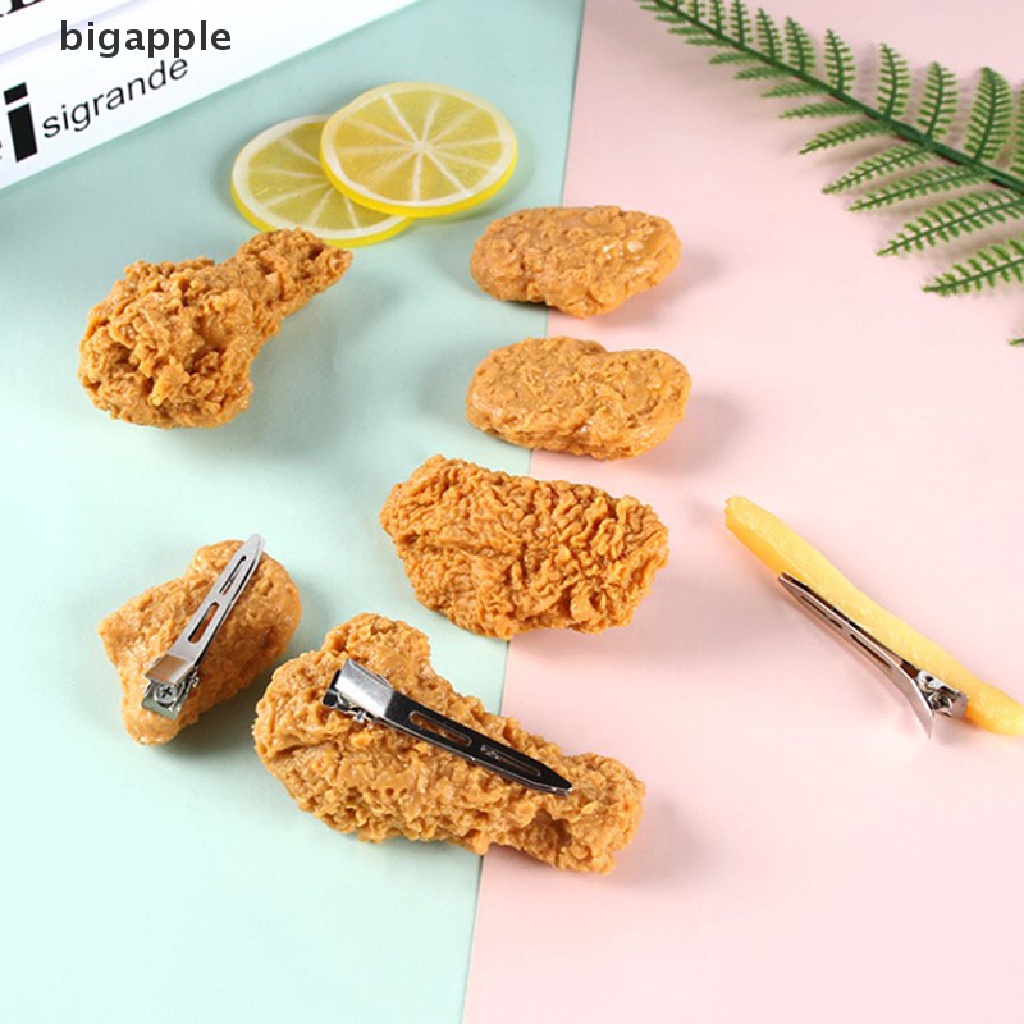 Kẹp Tóc Hình Gà Rán Ngộ Nghĩnh Cho Nữ