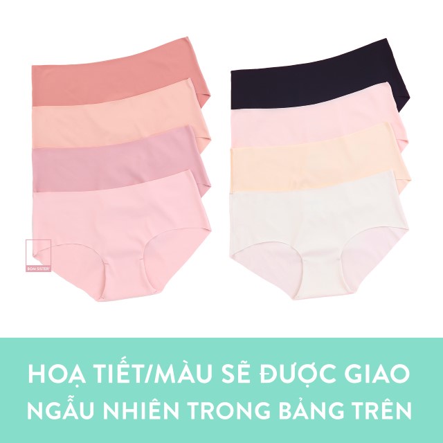 Quần lót su cắt viền lưng vừa màu trơn BOM SISTER MUQ2205