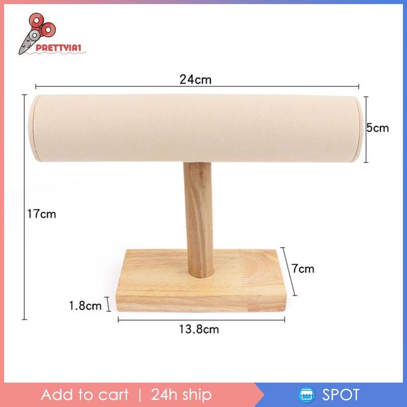 [Prettyia1] Giá Đỡ Trưng Bày Trang Sức Bằng Gỗ Để Bàn