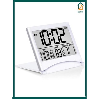 【0227】 Digital Alarm Clock Foldable LCD Clock With Calendar Temperature Desk Clock