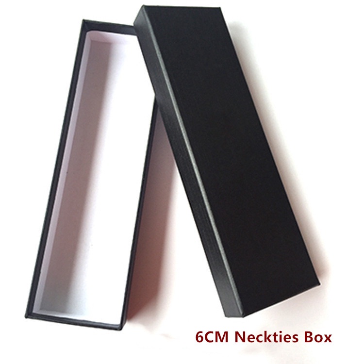 Hộp quà EFAN đựng khăn tay/ cà vạt nơ đơn giản màu trắng đen