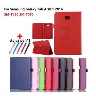 Ốp máy tính bảng da pu có đế cho samsung galaxy tab a 10.1 2016 t580 t585 tab a 10.1 sm-t580 sm-t585 10.1inch