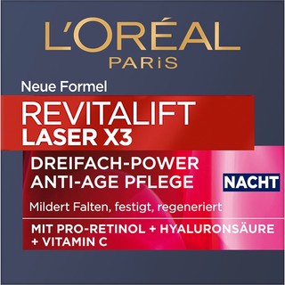 Kem đêm l'oréal paris nachtcreme revitalift laser x3, 50 ml