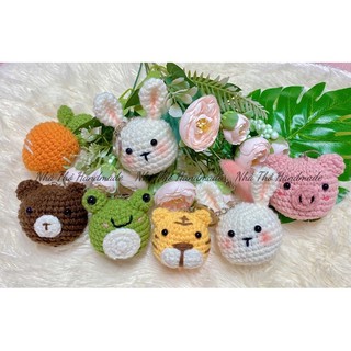 [Handmade] Móc khoá len con gấu