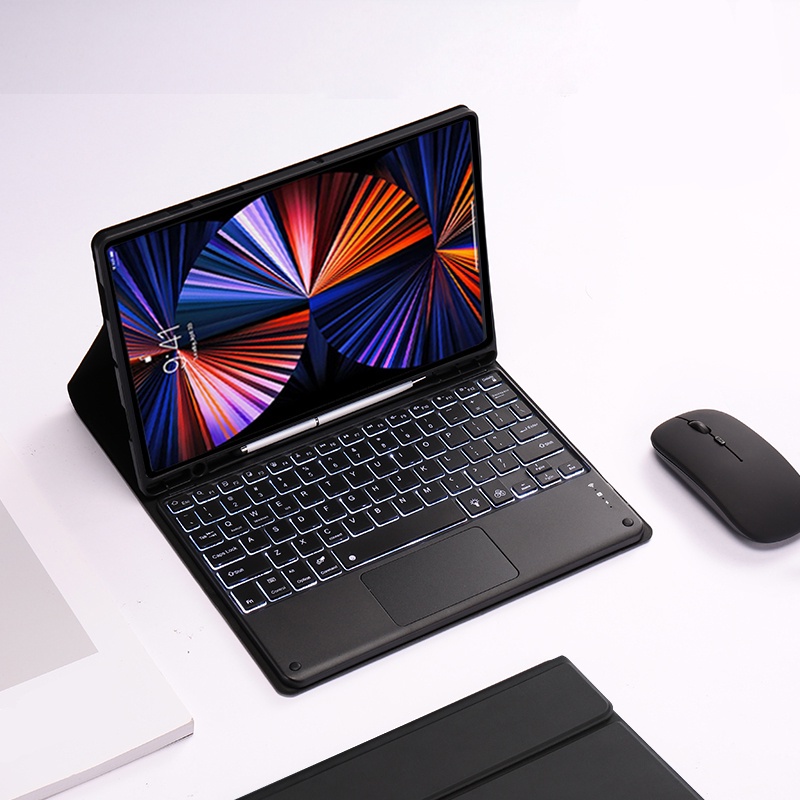 Bao Da Máy Tính Bảng Có Bàn Phím Bluetooth Cho Samsung Galaxy Tab A8 10.5 2021 SM-X200 X205