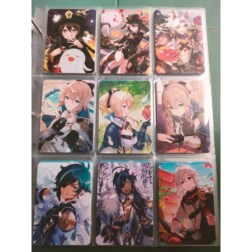 GENSHIN IMPACT, CARD BO GÓC, Thẻ nhân vật Jean Ningguang Noelle Paimon Sucrose Venti Xiangling Xingqiu Yoimiya