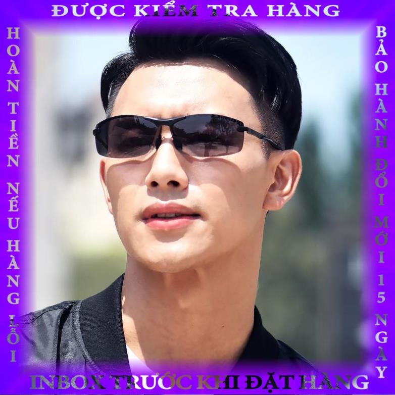 Kính mát nam Tisselly M05 cảm quang đổi màu ngày và đêm gọng hợp kim thép trantu