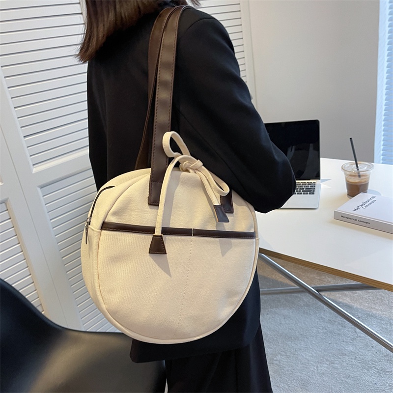 Ielgy Túi Xách Đeo Chéo Hình Tròn Nhỏ Cầm Tay Dễ Phối Đồ Thời Trang Thường Ngày Cho Nữ