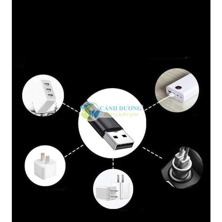 Sủi mini siêu êm 1 vòi-  Máy sục oxy câu cá- Sủi kết nối USB