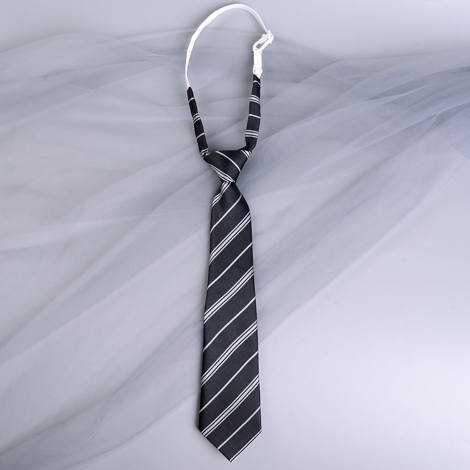 Cà Vạt Đồng Phục Màu Đen Thắt Nơ Phong Cách Preppy Nhật Bản Cho Nam Và Nữ