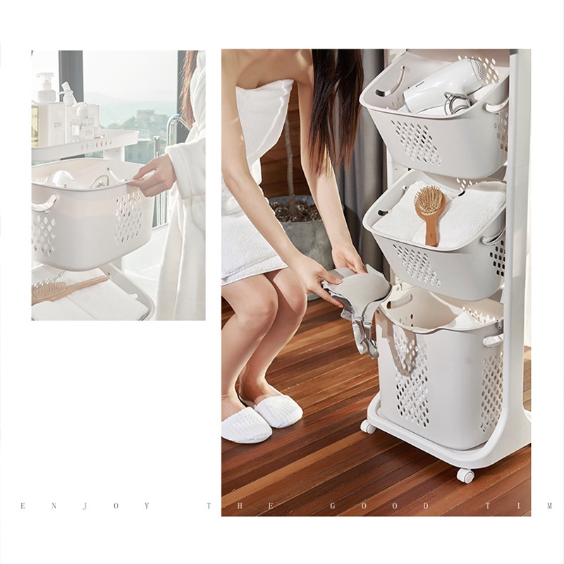 Aleta Giỏ Đựng Quần Áo Bẩn Phân Loại Bằng Nhựa Cỡ Lớn Đa Năng Dành Cho Gia Đình