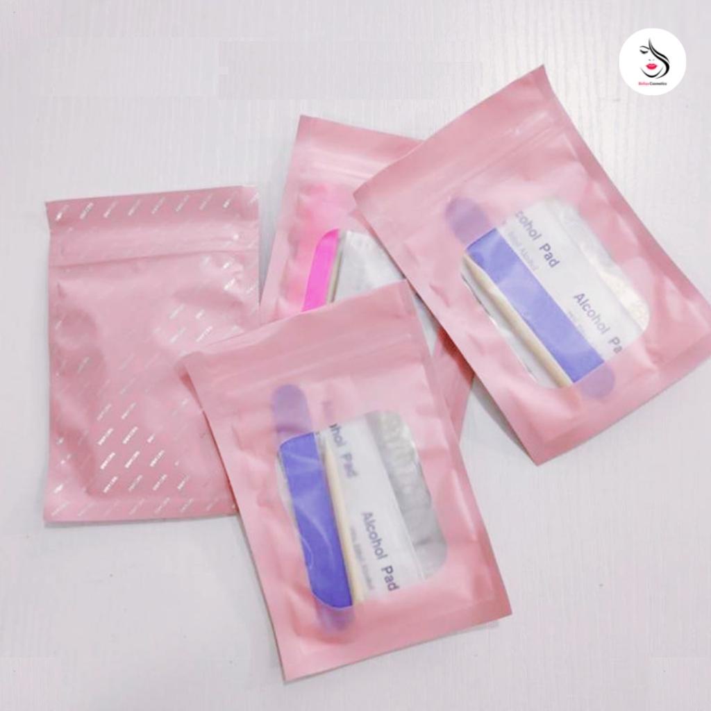 Set 5 món dán móng nail box , dũa móng , miếng keo dán , giấy vệ sinh móng