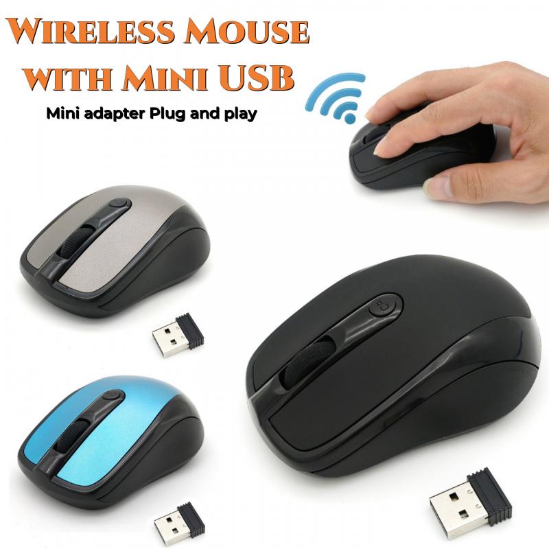 Chuột Quang Không Dây Chuyên Nghiệp 2.4GHz Có Cổng USB Cho PC