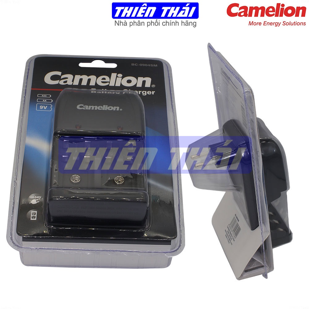 Bộ sạc Camelion BC-0904SM,kèm pin AA2700mAh,AA2500mAh,AA2300mAh,AAA1100mAh,9V200mAh,Bộ sạc tiêu chuẩn