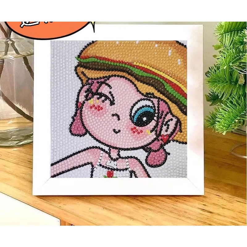 Bộ Tranh Đính Đá Tự Làm Hình Công Chúa Bướm Ngôi Sao Làm Quà Tặng Sinh Nhật Cho Nam Và Nữ