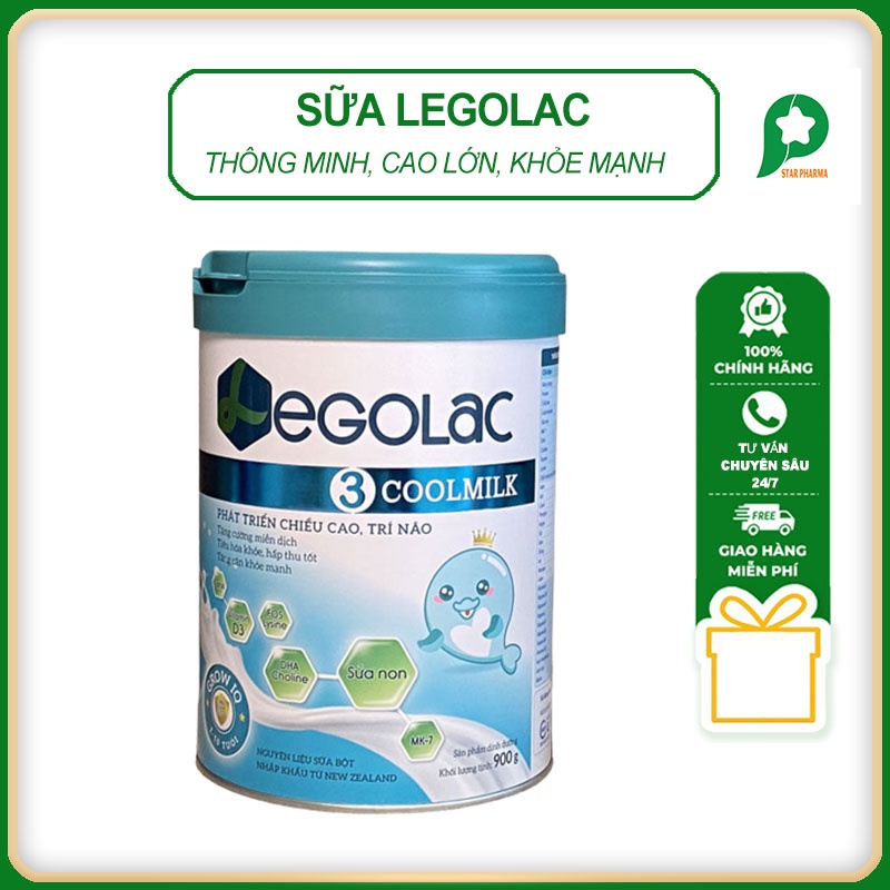 Sữa Legolac CoolMilk số 3 hộp 900G - Sữa bột Legolac, sữa non không nóng