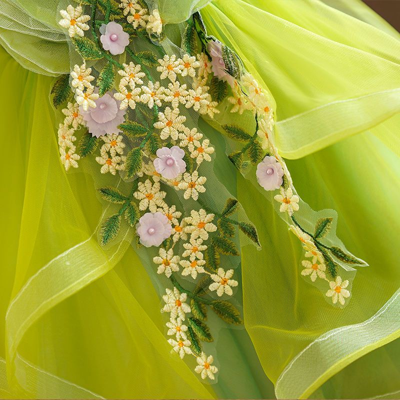 Đầm Biểu Diễn Piano Đẹp Mắt Cao Cấp Cho Bé Gái