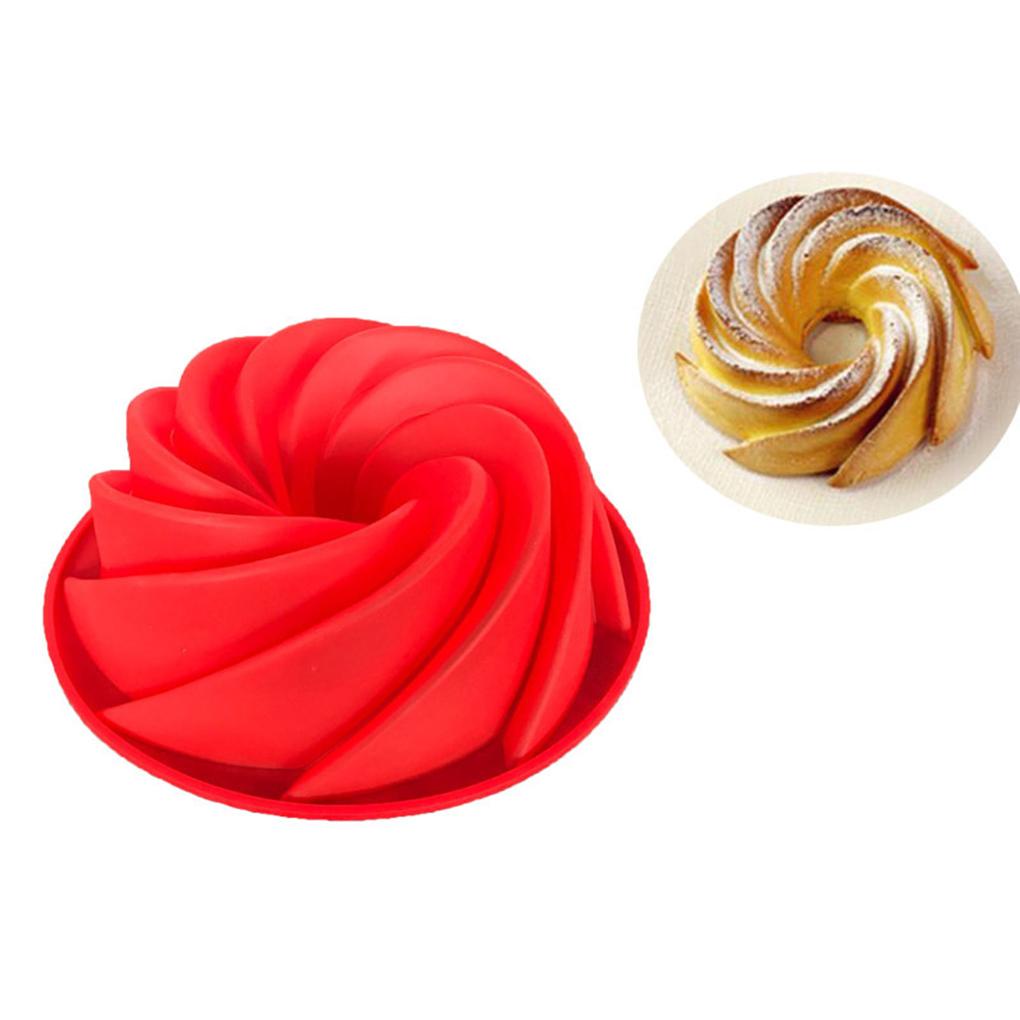 Set 1-5 Khuôn Silicone Làm Bánh Hình Xoắn Ốc