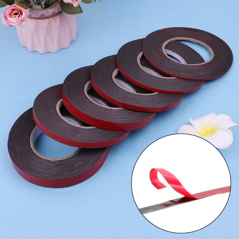 Cuộn Băng Keo Hai Mặt Màu Đỏ 3-20mm Dài 10m Chuyên Dụng Cho Dán Màn Hình LCD Điện Thoại Di Động