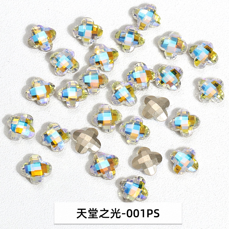 Phụ Kiện Trang Trí Móng Tay Nghệ Thuật Hình Cỏ Bốn Lá Thiết Kế Mới