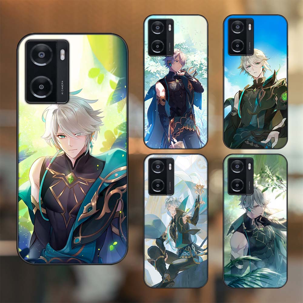 Ốp lưng Oppo A57 4G viền đen in hình Alhaitham Genshin Impact