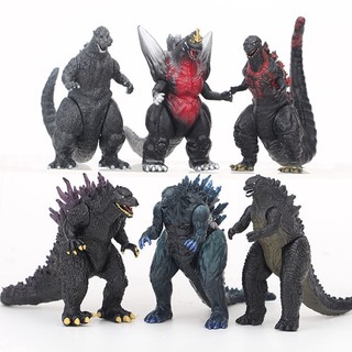 God of the Godzilla Monsters 6 Purple-tailed Dinosaurs Blue-tailed Godzilla Salted Egg Superman Doll Decoration Model