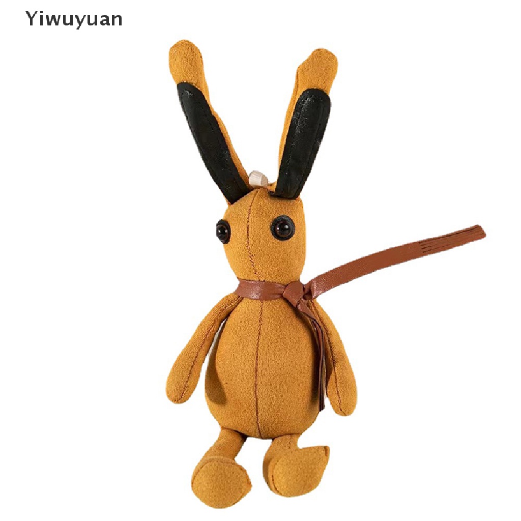< Yiwuyuan > Móc Khóa Thỏ Nhồi Bông Tai Dài 24cm Đáng Yêu
