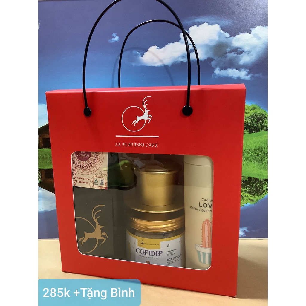-SET CAFE+PHIN+BÁNH SIÊU CHẤT LƯỢNG CHO NGƯỜI THÂN YÊU-TẶNG BÌNH GIỮ NHIỆT