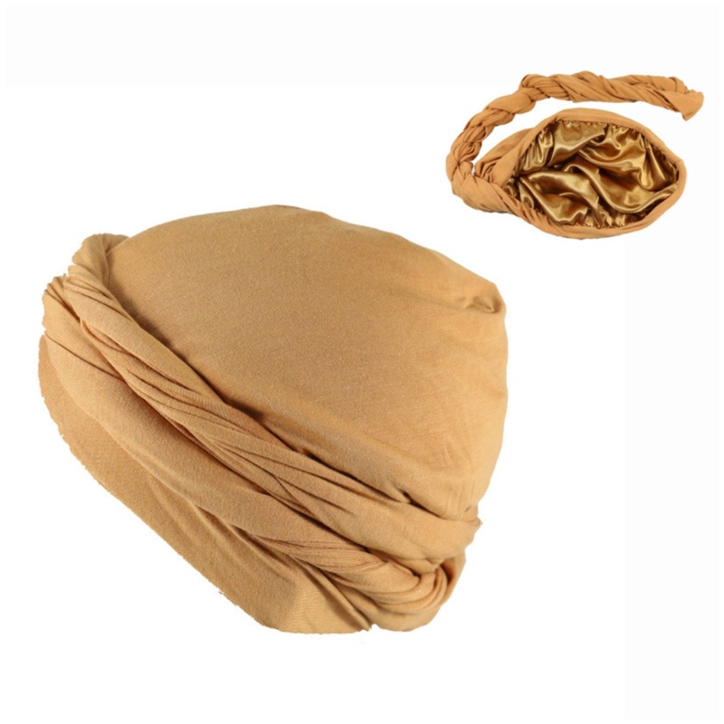 Khăn Trùm Đầu Lụa Satin HAN HaloTurban Durag Cho Nam