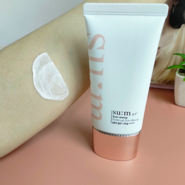 Combo 10 gói kem chống nắng nâng tone Su:m 37 Sun Away Tone Up Sun Block date 2025