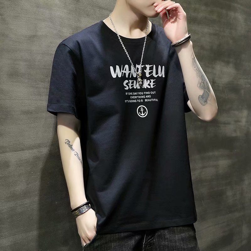 Áo thun nam, áo phông nam tay ngắn cổ tròn chất cotton khô, dày dặn thoáng mát hình thành phố - An Cường Fashion