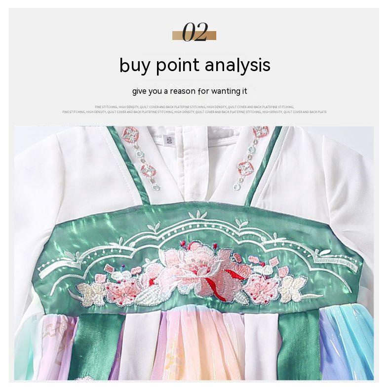 Đầm Hán Phục Phong Cách Trung Hoa Thời Trang Mùa Hè 2023 Dành Cho Bé Gái