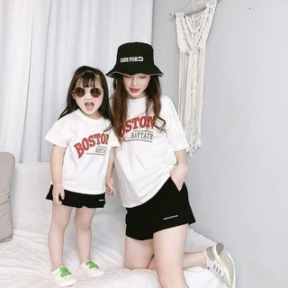 Set mẹ và bé, set đồ đôi mẹ bé chất cotton cực xinh