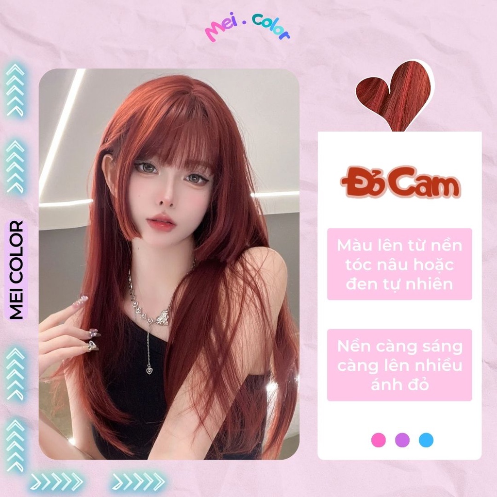 Thuốc Nhuộm Tóc Màu ĐỎ CAM | THUỐC NHUỘM TÓC TẠI NHÀ