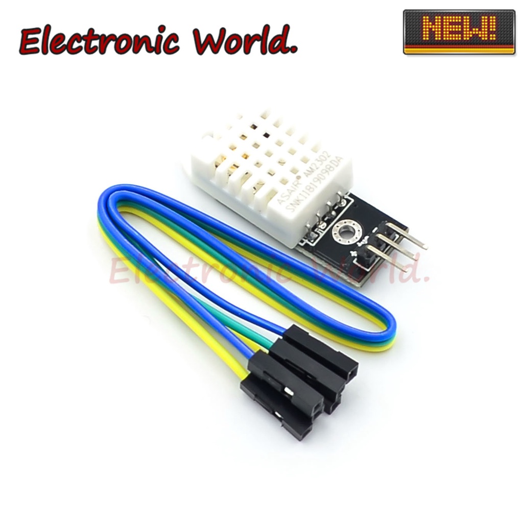 Mô Đun Cảm Biến Nhiệt Độ Và Độ Ẩm Kỹ Thuật Số DHT22 AM2302 + Dây Cáp