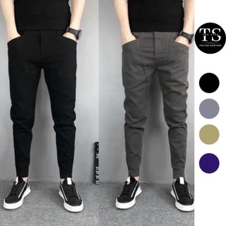 Quần ống suông, bo gấu jogger nam vải kaki năng động dày dặn full size - TSSTORE95