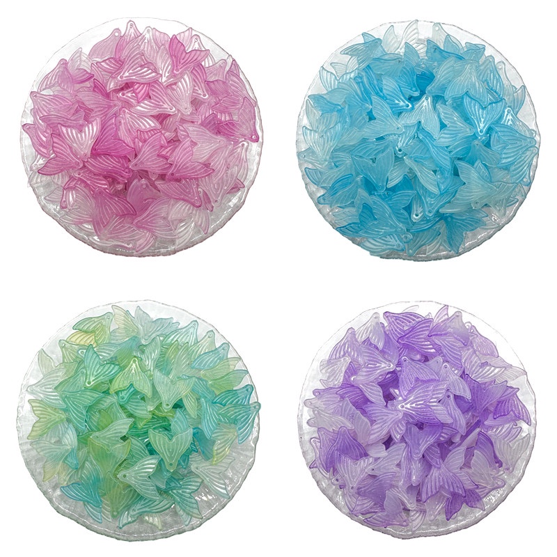 Set 30 Mặt Dây Chuyền Hình Đuôi Cá 20mm